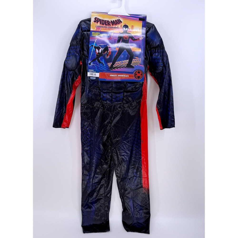 Marvel Spider-Man Across Spider-Verse Miles Morales Child Costume Large 10-12